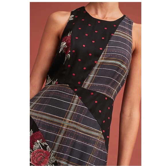 Anthropologie Patterned Bliss Alva Dress EUC SIZE 2 - Picture 2 of 8